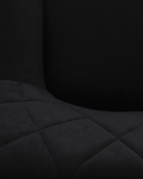 Стул обеденный DOBRIN ROBY, ЭМАЛЬ ЧЕРНЫЙ МУАР велюр Catania Black в Ишиме - ishim.ok-mebel.com | фото 3