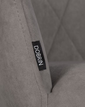 Стул обеденный DOBRIN ROBY, ЭМАЛЬ ЧЕРНЫЙ МУАР велюр Catania Cocoa в Ишиме - ishim.ok-mebel.com | фото 9