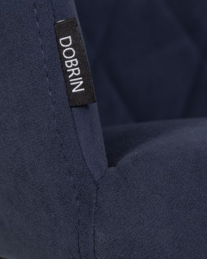 Стул обеденный DOBRIN ROBY, ЭМАЛЬ ЧЕРНЫЙ МУАР велюр Catania Dark Blue в Ишиме - ishim.ok-mebel.com | фото 9