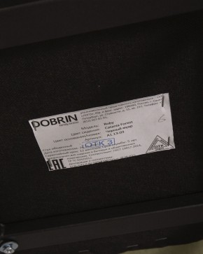 Стул обеденный DOBRIN ROBY, ЭМАЛЬ ЧЕРНЫЙ МУАР велюр Catania Forest в Ишиме - ishim.ok-mebel.com | фото 12