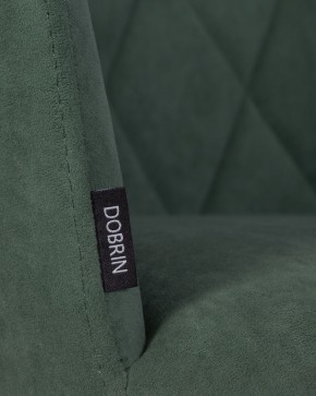 Стул обеденный DOBRIN ROBY, ЭМАЛЬ ЧЕРНЫЙ МУАР велюр Catania Izumrud в Ишиме - ishim.ok-mebel.com | фото 9