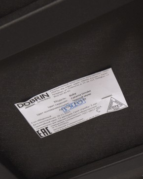 Стул обеденный DOBRIN ROBY, ЭМАЛЬ ЧЕРНЫЙ МУАР велюр Catania Smoke в Ишиме - ishim.ok-mebel.com | фото 13