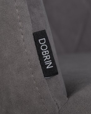 Стул обеденный DOBRIN ROBY, ЭМАЛЬ ЧЕРНЫЙ МУАР велюр Catania Stone в Ишиме - ishim.ok-mebel.com | фото 7