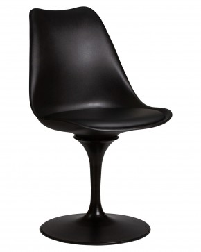 Стул обеденный DOBRIN TULIP, черное основание, цвет черный (B-03) в Ишиме - ishim.ok-mebel.com | фото