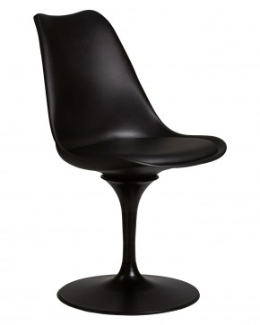 Стул обеденный DOBRIN TULIP, черное основание, цвет черный (B-03) в Ишиме - ishim.ok-mebel.com | фото 2