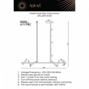 Светильник на штанге Aployt Honor APL.067.03.30 в Ишиме - ishim.ok-mebel.com | фото 2