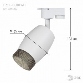 Светильник на штанге Эра  TR51 - GU10 WH в Ишиме - ishim.ok-mebel.com | фото 4