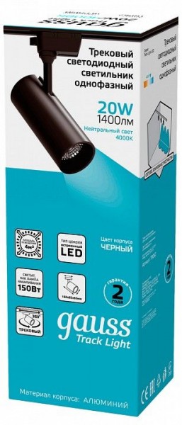 Светильник на штанге Gauss Track Light TR062 в Ишиме - ishim.ok-mebel.com | фото 4