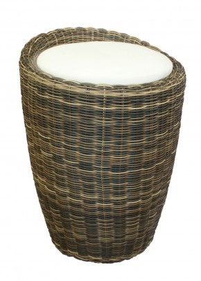 Табурет с местом для хранения LM-1100Rattan, кремовый в Ишиме - ishim.ok-mebel.com | фото