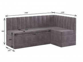 ТОМЕНТО Кухонный уголок со спальным местом (велюр 2 кат) в Ишиме - ishim.ok-mebel.com | фото 2