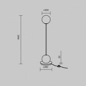 Торшер Maytoni Twins MOD427FL-L20B3K в Ишиме - ishim.ok-mebel.com | фото 4
