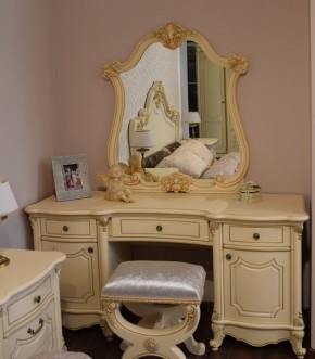 Туалетный стол + Зеркало Мона Лиза (крем) в Ишиме - ishim.ok-mebel.com | фото 6