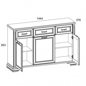 Тумба 3D3S, MONAKO, цвет Сосна винтаж/дуб анкона в Ишиме - ishim.ok-mebel.com | фото 2