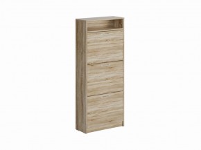 Тумба ОРИОН с тремя полками для обуви, цвет Дуб Сонома в Ишиме - ishim.ok-mebel.com | фото