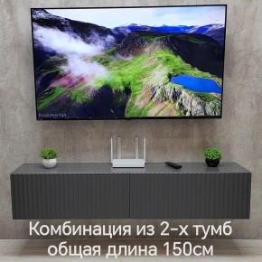 Тумба подвесная под ТВ LINES MTV1-MA 750 Темно-серый (Графит-M 10.1.25) в Ишиме - ishim.ok-mebel.com | фото 10