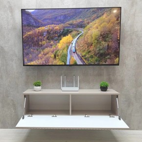 Тумба подвесная под ТВ LINES MTV4-MA 1150 Бежевый (Леда-М 10.1.5) в Ишиме - ishim.ok-mebel.com | фото 3