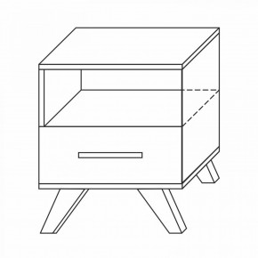 Тумба прикроватная Вега Скандинавия в Ишиме - ishim.ok-mebel.com | фото 7