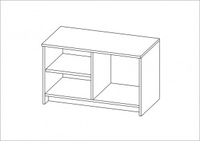 Тумба СИРИУС двухдверная низкая, цвет белый в Ишиме - ishim.ok-mebel.com | фото 3