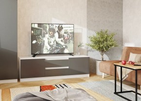 Тумба ТВ большая Парус (Белый/Графит) в Ишиме - ishim.ok-mebel.com | фото 2
