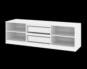 Тумба ТВ большая Парус (Белый/Графит) в Ишиме - ishim.ok-mebel.com | фото 5