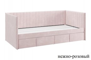 ТВИКС Кровать (софа) с ящиками 900 (нежно-розовый) в Ишиме - ishim.ok-mebel.com | фото