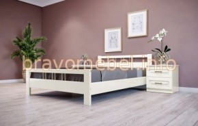 ВЕРОНИКА-3 Кровать из массива 1600 (Слоновая кость) в Ишиме - ishim.ok-mebel.com | фото
