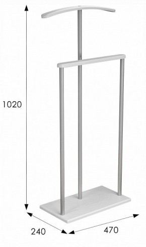 Вешалка для костюма Дэви 1 в Ишиме - ishim.ok-mebel.com | фото 6