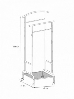 Вешалка для костюма Римини 2М в Ишиме - ishim.ok-mebel.com | фото 4