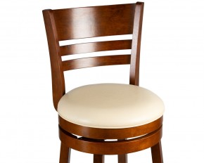 Вращающийся полубарный стул DOBRIN WILLIAM COUNTER, шоколад, кремовый в Ишиме - ishim.ok-mebel.com | фото 7