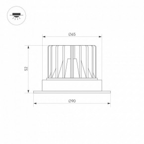 Встраиваемый светильник Arlight ATLAS 037060(1) в Ишиме - ishim.ok-mebel.com | фото 2
