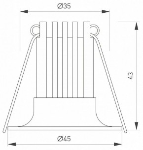 Встраиваемый светильник Arlight FOGGY 044621 в Ишиме - ishim.ok-mebel.com | фото 2