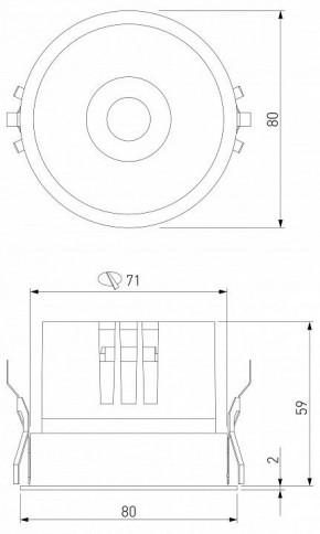 Встраиваемый светильник Elektrostandard Forte a069411 в Ишиме - ishim.ok-mebel.com | фото 7