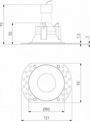 Встраиваемый светильник Elektrostandard Renzo a067528 в Ишиме - ishim.ok-mebel.com | фото 3