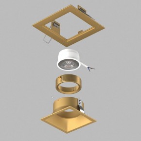 Встраиваемый светильник Lightstar Domino D51303GMOD в Ишиме - ishim.ok-mebel.com | фото 3