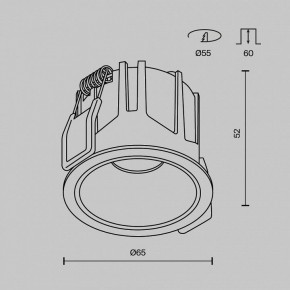 Встраиваемый светильник Maytoni Alfa LED DL043-01-10W2.7K-RD-B в Ишиме - ishim.ok-mebel.com | фото 11