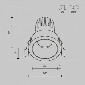 Встраиваемый светильник Maytoni Dip DL115-10W-4K-W в Ишиме - ishim.ok-mebel.com | фото 10