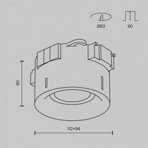 Встраиваемый светильник Maytoni Intro DL110-GU10-W в Ишиме - ishim.ok-mebel.com | фото 12