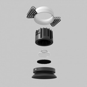 Встраиваемый светильник Maytoni Round DL058-12W2.7K-TRS-B в Ишиме - ishim.ok-mebel.com | фото 5