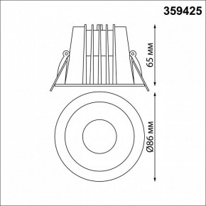 Встраиваемый светильник Novotech Lang 359425 в Ишиме - ishim.ok-mebel.com | фото 8
