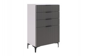 ЗЕФИР Гостиная К2 (белое дерево/черный муар) в Ишиме - ishim.ok-mebel.com | фото 11