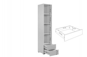 ЗЕФИР Гостиная К2 (белое дерево/черный муар) в Ишиме - ishim.ok-mebel.com | фото 7