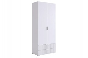 ЗЕФИР Шкаф двухдверный 108.01 (белый муар) в Ишиме - ishim.ok-mebel.com | фото